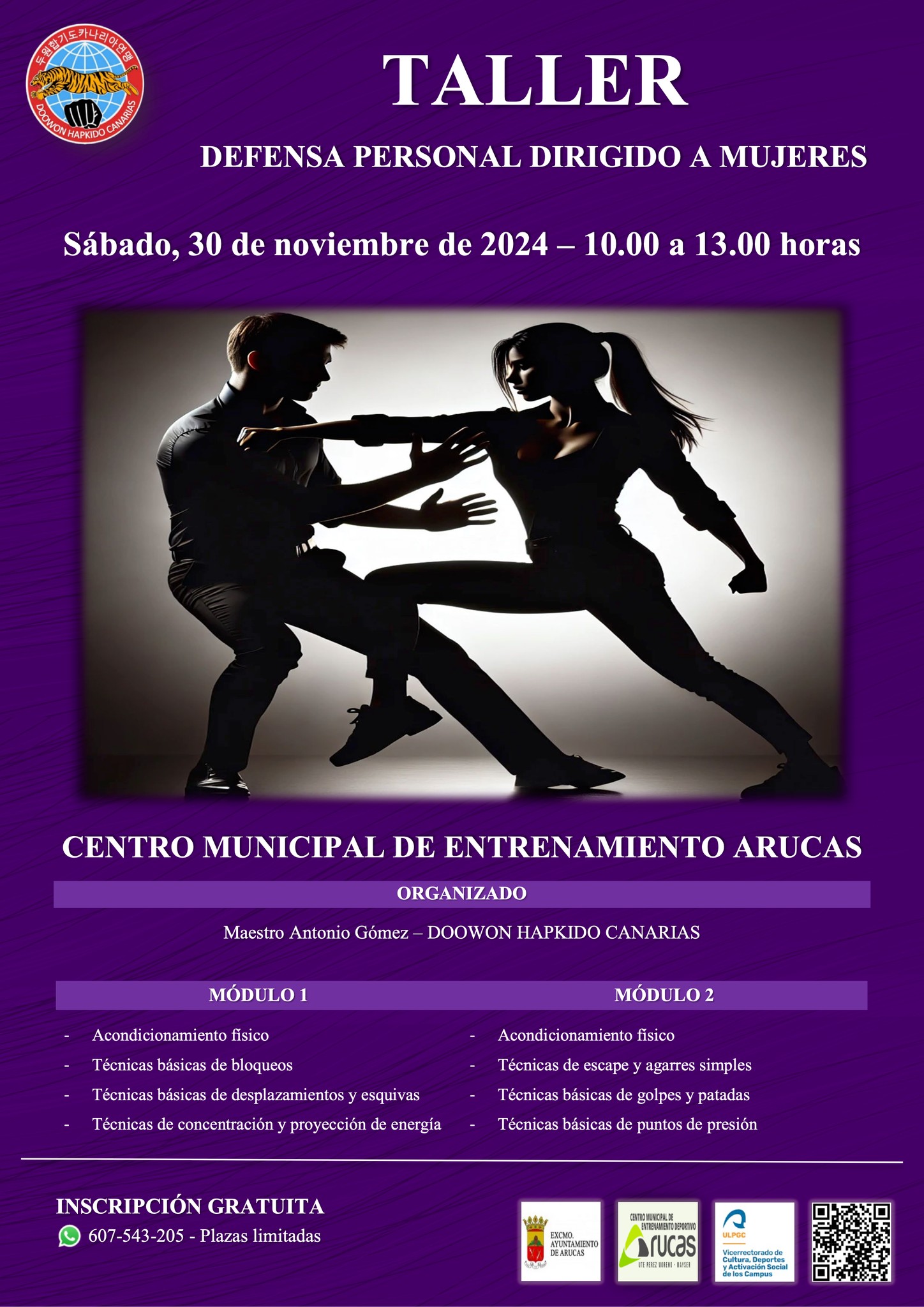 TALLER DE DEFENSA PERSONAL DIRIGIDO A MUJERES