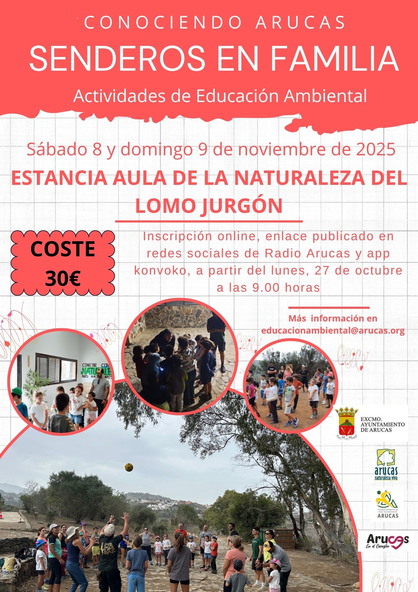 SENDEROS EN FAMILIA - ESTANCIA AULA DE LA NATURALEZA DEL LOMO JURGÓN