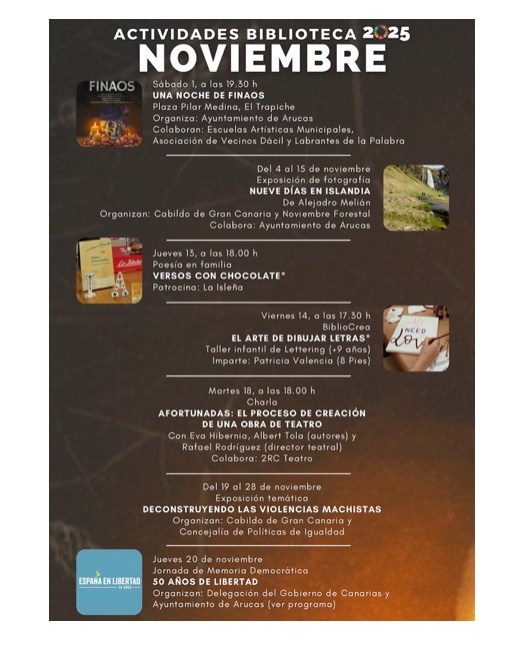 ACTIVIDADES BIBLIOTECA - NOVIEMBRE 2025