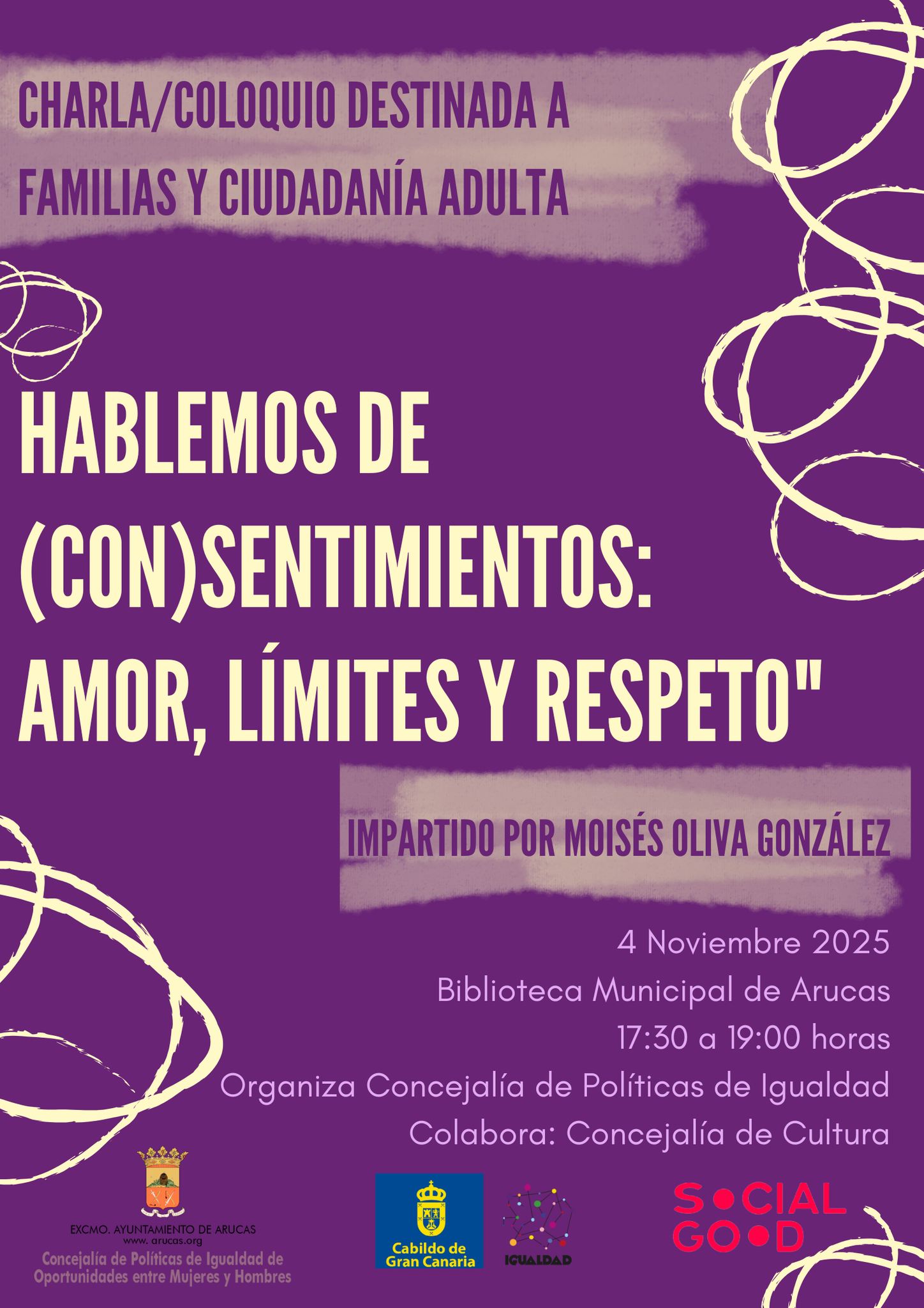 CHARLA/COLOQUIO ´HABLEMOS (CON)SENTIMIENTOS: AMOR, LÍMITES Y RESPETO´