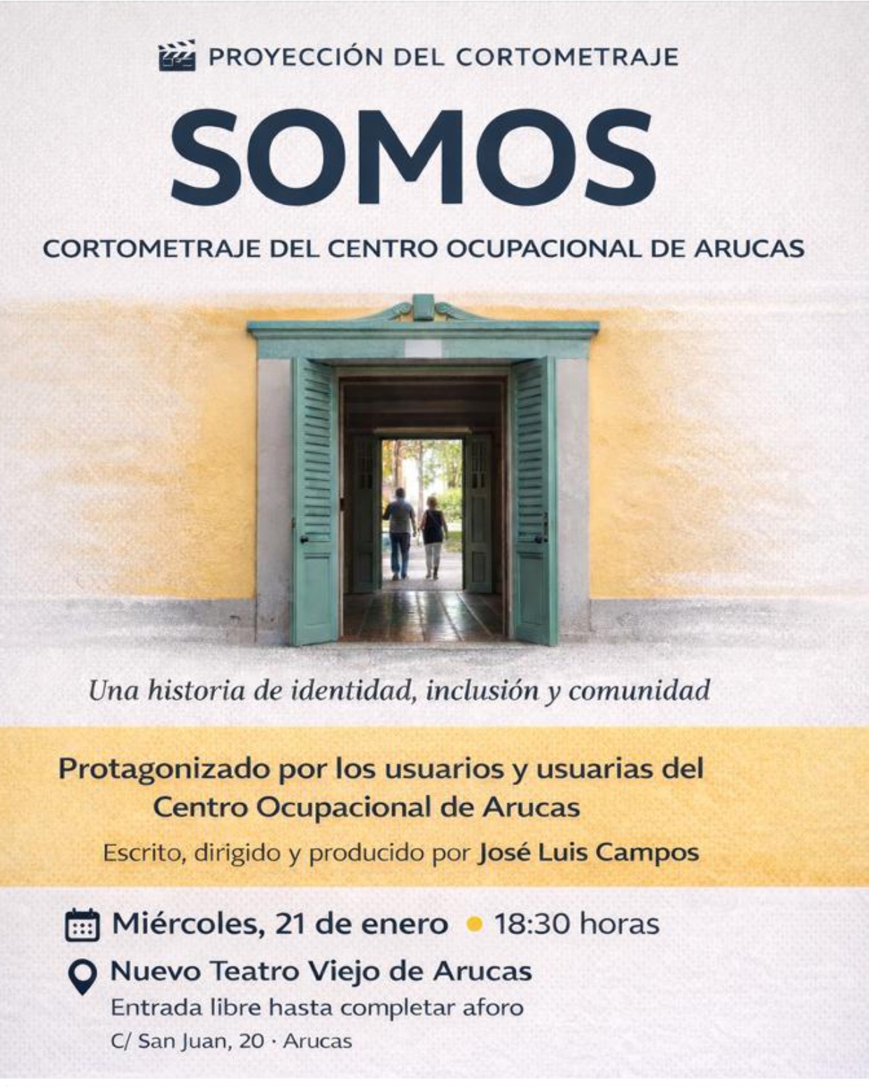 Imagen de PROYECCIÓN DE CORTOMETRAJE ´SOMOS´