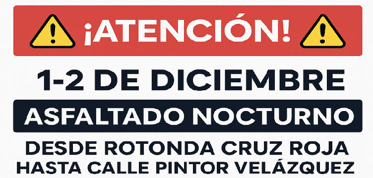 Imagen de ¡ATENCIÓN! ASFALTADO NOCTURNO - DÍAS 1 Y 2 - DESDE LA ROT