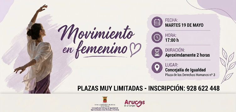 Imagen de El Ayuntamiento de Arucas ofrece el taller ´Movimiento en femenino´