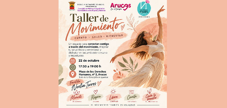 Imagen de Taller de Movimiento, en Arucas, con la bailarina y coreógr