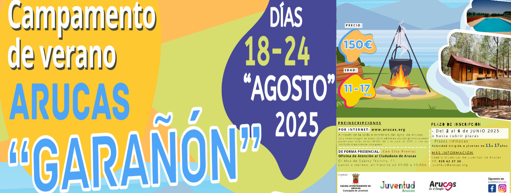 CAMPAMENTO DE VERANO ARUCAS 2025 ´GARAÑÓN´